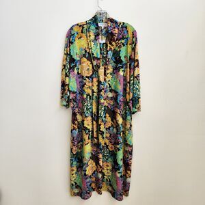 Criselda Dress Women's 10 Multicolor Floral Tie Boho Peasant Cottagecore Prairie